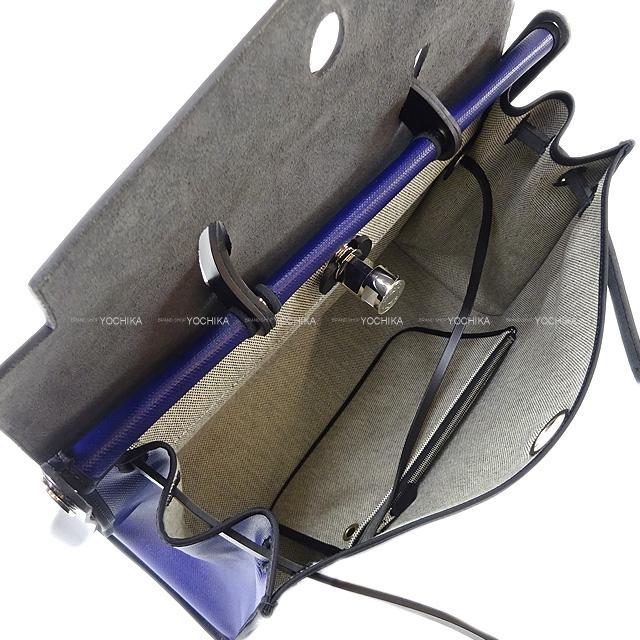 エルメス ショルダーバッグ エールバッグ ジップ 39 ブルーアンクル/黒