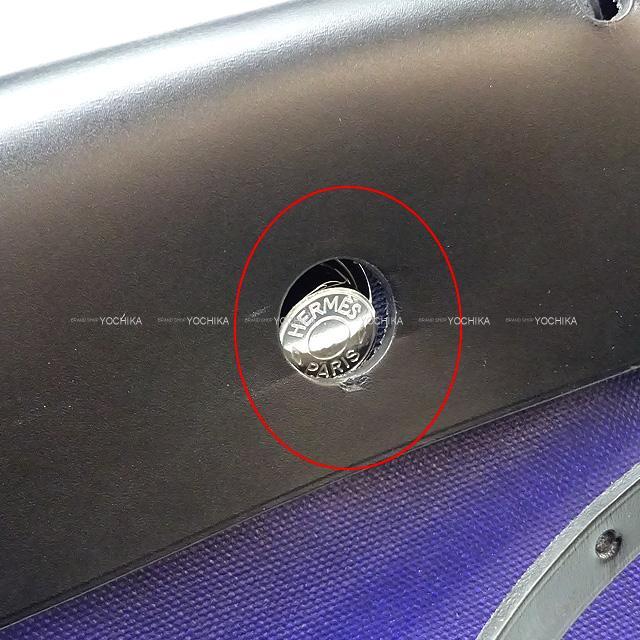 エルメス ショルダーバッグ エールバッグ ジップ 39 ブルーアンクル/黒 トワルHベルリンヌ 新品未使用