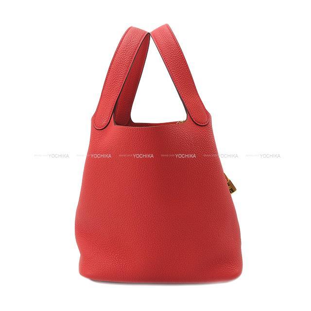 HERMES エルメス ハンドバッグ ピコタンロック 22 MM ブーゲンビリア