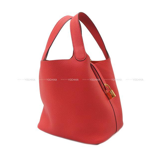 HERMES エルメス ハンドバッグ ピコタンロック 22 MM ブーゲンビリア