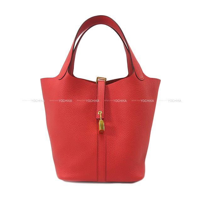 HERMES エルメス ハンドバッグ ピコタンロック 22 MM ブーゲンビリア
