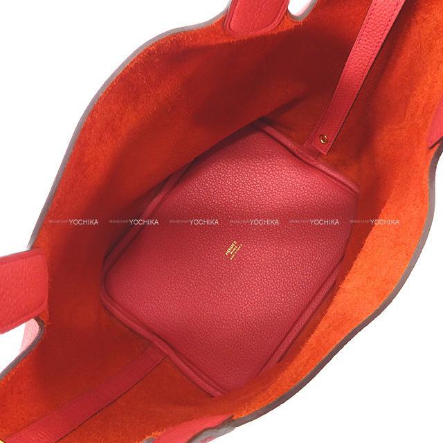HERMES エルメス ハンドバッグ ピコタンロック 22 MM ブーゲンビリア