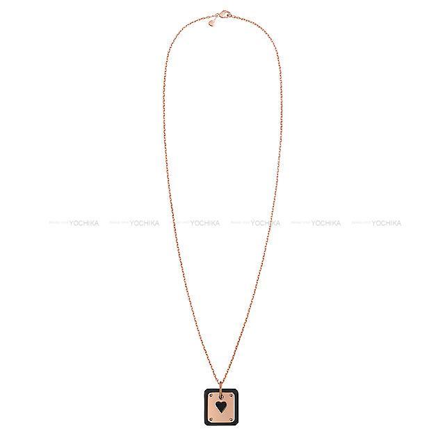 HERMES エルメス ハート型 ペンダントネックレス "As de c