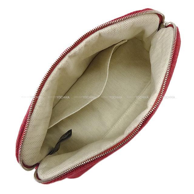 HERMES エルメス "ボリード ウーリー" MM テラコッタ ウール シルバー金具 新品