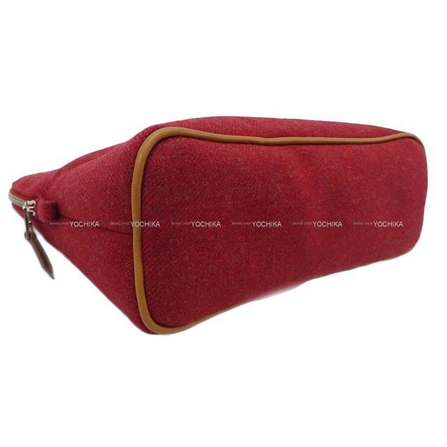 HERMES エルメス "ボリード ウーリー" MM テラコッタ ウール シルバー金具 新品