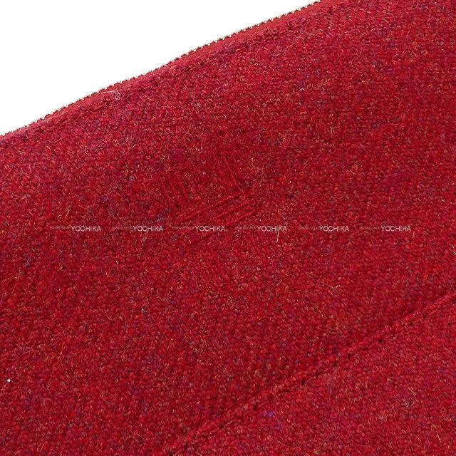 HERMES エルメス "ボリード ウーリー" MM テラコッタ ウール シルバー金具 新品
