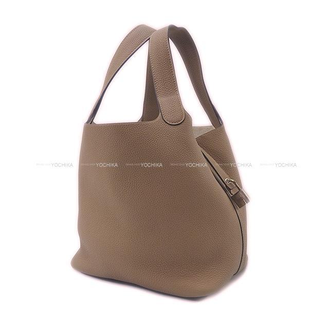 HERMES エルメス ハンドバッグ ピコタンロック 22 MM ベージュ