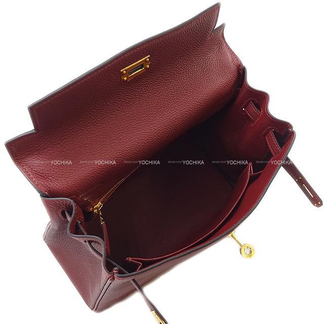 HERMES エルメス ハンドバッグ ケリー25 内縫い ルージュ