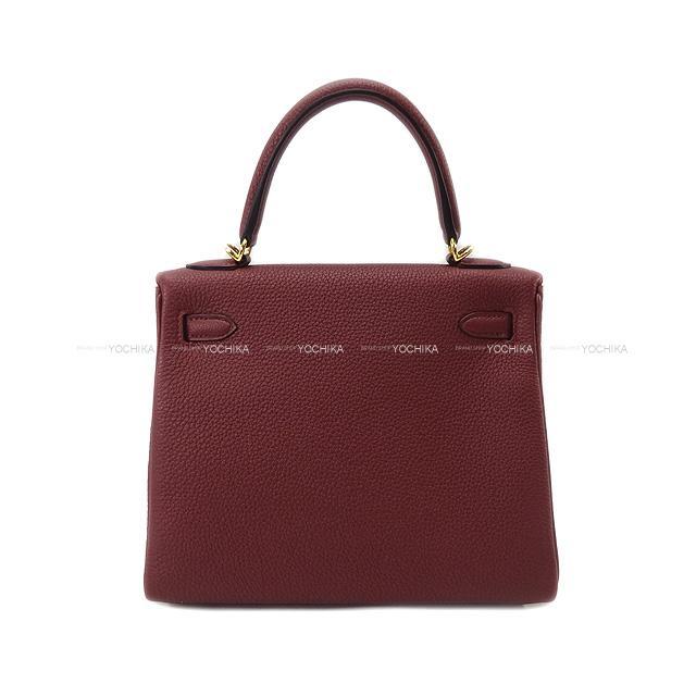 HERMES エルメス ハンドバッグ ケリー25 内縫い ルージュ