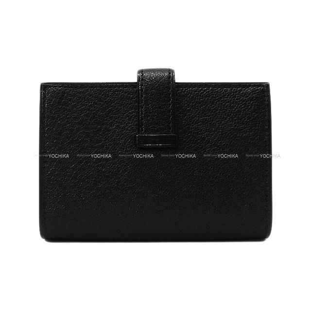 HERMES エルメス ベアン カードケース 名刺入れ 黒(ブラック) シェーブル ゴールド金具 新品