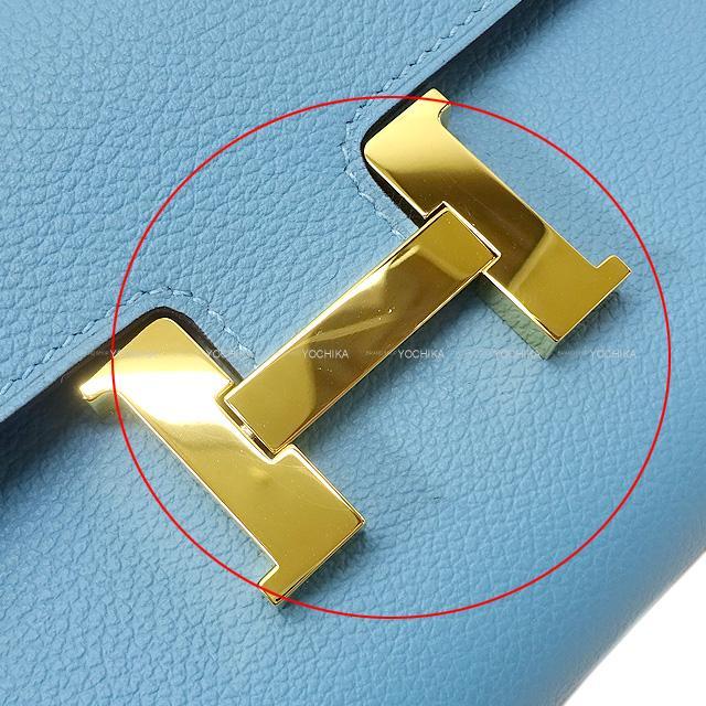 HERMES エルメス 長財布 コンスタンスロング ブルーデュノール エバーカラー ゴールド金具 新品未使用