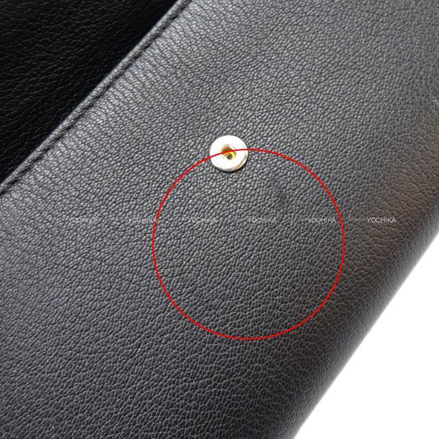 シャネル ココマーク 傘 プリント ファスナー付 フラップ 長財布 黒 ゴートスキン AP0262 新品未使用