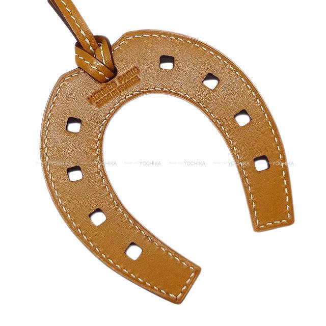 HERMES エルメス バッグチャーム 馬蹄 "パドック" ナチュラルサブレ ヴォーバトラー 展示新品