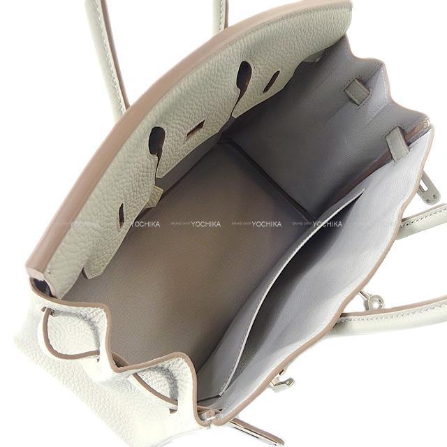 HERMES エルメス ハンドバッグ バーキン25 グリスパール(パールグレー) トゴ シルバー金具 新品未使用