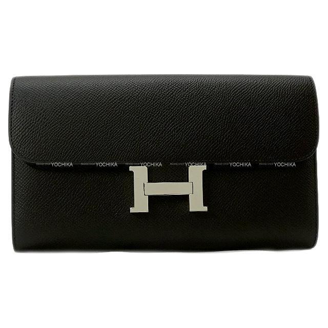 HERMES エルメス 長財布 コンスタンス ロング 黒(ブラック) エプソン シルバー金具 展示新品