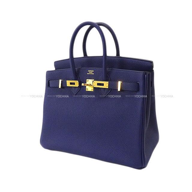 HERMES エルメス ハンドバッグ バーキン25 ブルーインク(アンクル) トゴ ゴールド金具 新品未使用