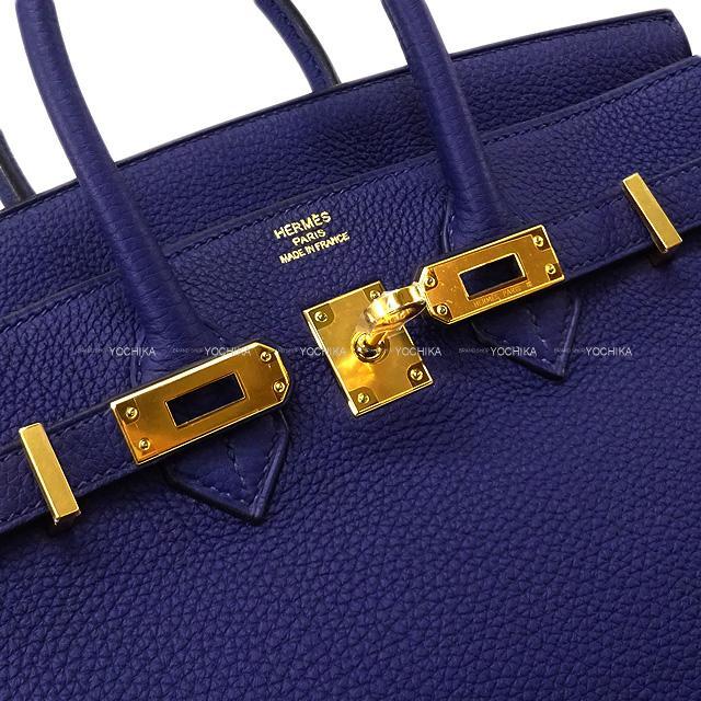 HERMES エルメス ハンドバッグ バーキン25 ブルーインク(アンクル) トゴ ゴールド金具 新品未使用