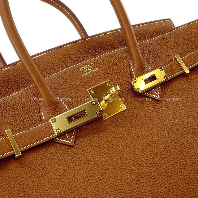 HERMES エルメス ハンドバッグ バーキン35 ゴールド トゴ ゴールド金具