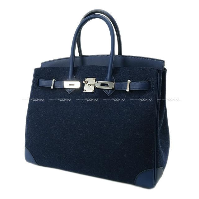 HERMES エルメス ハンドバッグ バーキン35 トゥドゥ ブルーニュイ