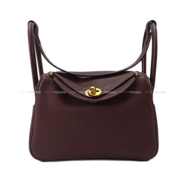 未使用新品　ショルダーバッグ　リンディ型　26cm　本革 HERMES エルメス ショルダーバッグ リンディ26 エベンヌ トリヨン