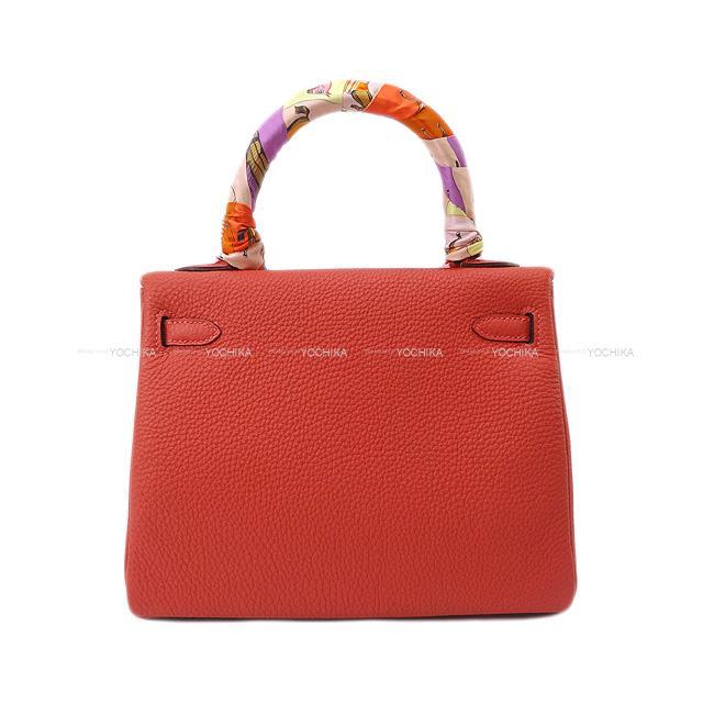HERMES エルメス ハンドバッグ ケリー25 内縫い ルージュ