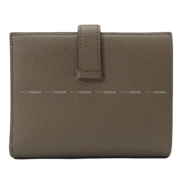 HERMES エルメス 財布 ベアンコンパクト エタン エプソン ローズゴールド金具 新品