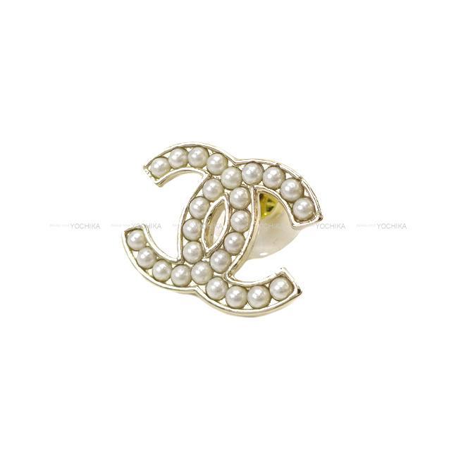 CHANEL シャネル ココマーク フェイクパール ピアス ゴールド AB5837 新品