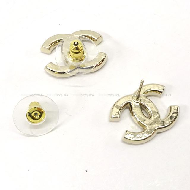 CHANEL シャネル ココマーク フェイクパール ピアス ゴールド AB5837 新品