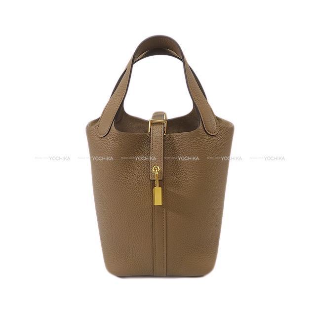 HERMES エルメス ハンドバッグ ピコタンロック 18 PM ベージュド 