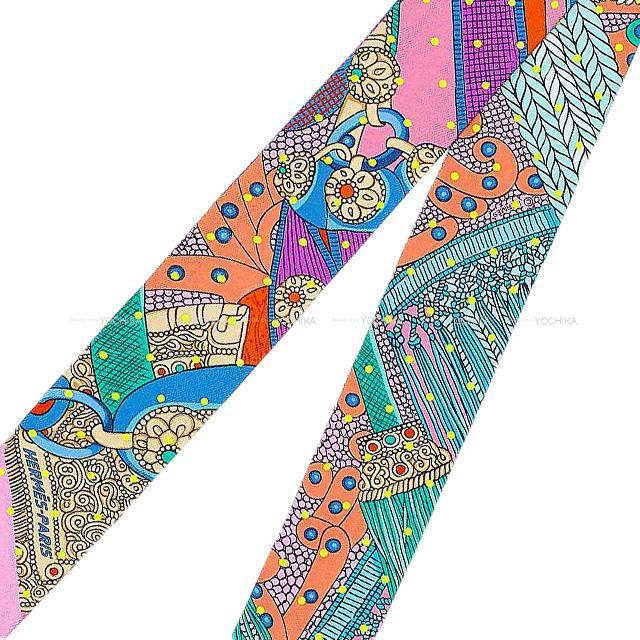 HERMES エルメス ツイリー スカーフ "高官の鞍 プリュム