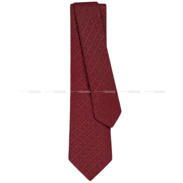 HERMES エルメス ネクタイ "Hロゴ/FACONNEE ニューH" ブルードゥシーヌ シルク100% 新品