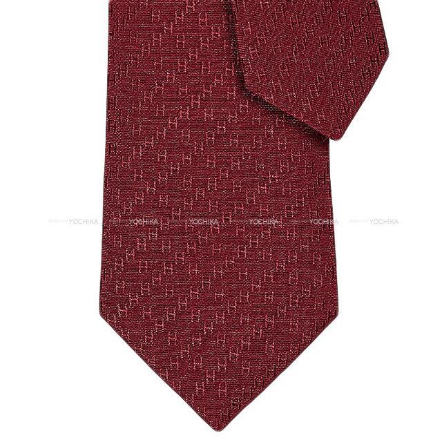 HERMES エルメス ネクタイ "Hロゴ/FACONNEE ニューH" ブルードゥシーヌ シルク100% 新品