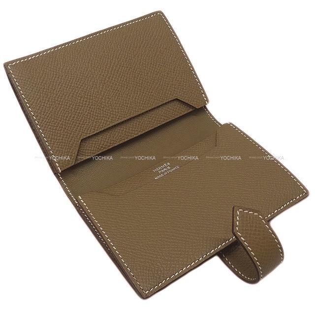 HERMES エルメス ベアンミニ カードケース エトープ(エトゥープ  