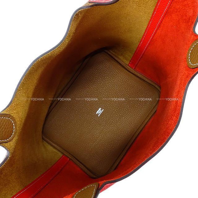 HERMES エルメス ハンドバッグ ピコタンロック 22 MM カザック ルージュドゥクール/ゴールド 新品