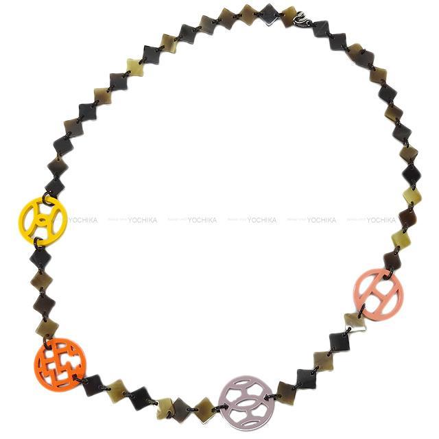 Hermes エルメス ロング ネックレス ディーバ Deva マルチカラー バッファローホーン 新品同様 中古 Hermes エルメス ロング ネックレス ディーバ Deva マルチカラー バッファローホーン 新品同様 中古