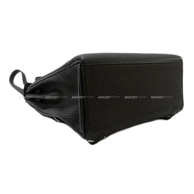 HERMES 黒リュックバッグ ジッパー付き HERMES 黒リュックバッグ ジッパー付き