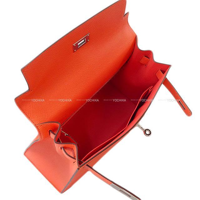 HERMES エルメス ハンドバッグ ケリー28 外縫い ローズアザレ エプソン シルバー金具 新品