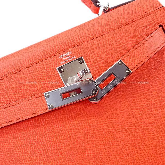HERMES エルメス ハンドバッグ ケリー28 外縫い ローズアザレ エプソン シルバー金具 新品
