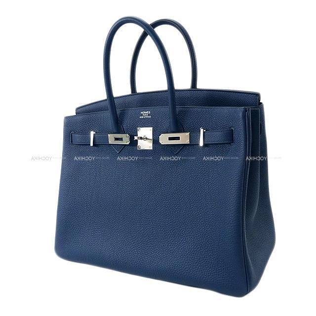 HERMES エルメス ハンドバッグ バーキン35 ブルードプリュス トゴ