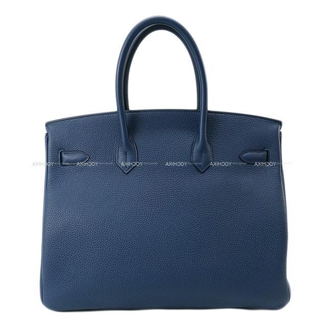 エルメス サイズ:35  バーキン35 □J刻印 SV金具トゴブルージーンハンドバッグ 中古 GZ14 HERMES エルメス ハンドバッグ バーキン35 ブルードプリュス トゴ
