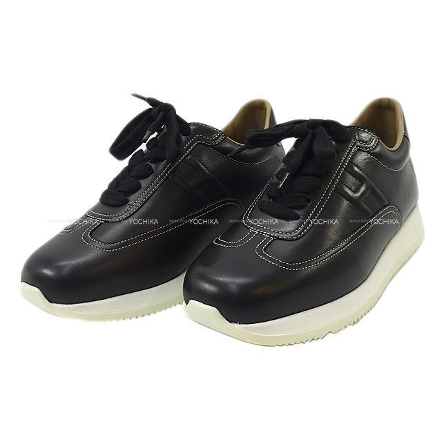 HERMES エルメス スニーカー クイック 黒(ブラック) カーフスキン  