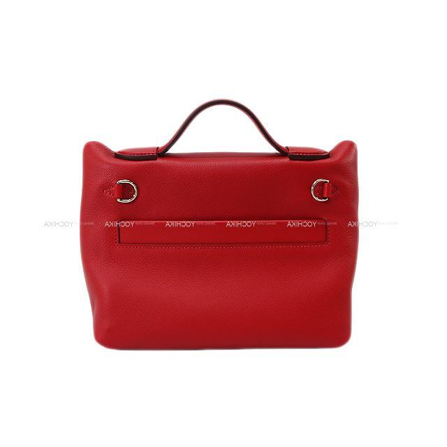 HERMES エルメス ショルダーハンドバッグ "サック 24/24 21 ミニ" ルージュピマン エバーカラー 新品