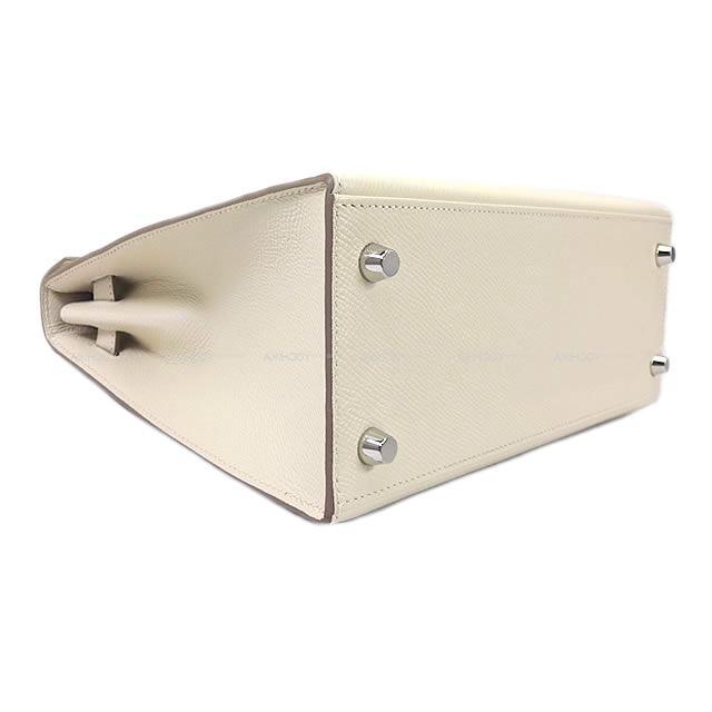 HERMES エルメス ハンドバッグ ケリー25 外縫い クレ エプソン