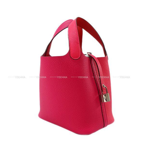 HERMES エルメス ハンドバッグ ピコタンロック 18 PM カザック2 ローズ