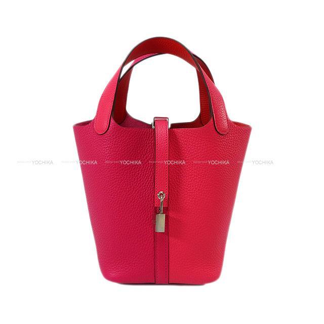 HERMES エルメス ハンドバッグ ピコタンロック 18 PM カザック2 ローズ