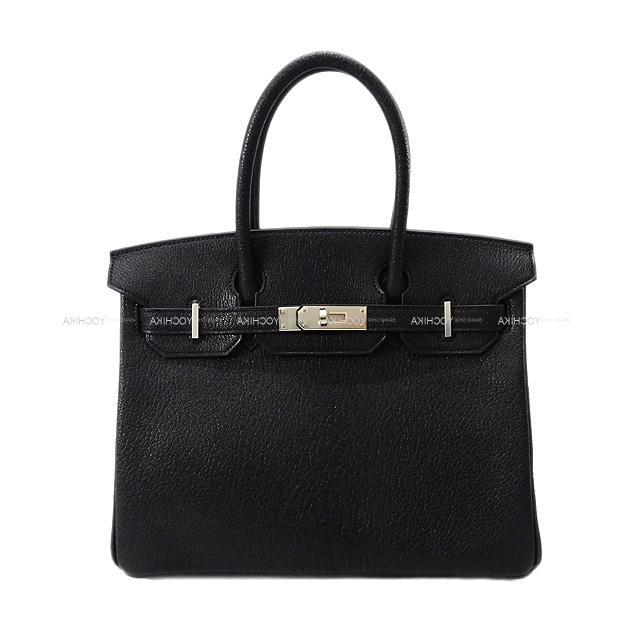 HERMES エルメス ハンドバッグ バーキン30 黒(ブラック) シェーブル  