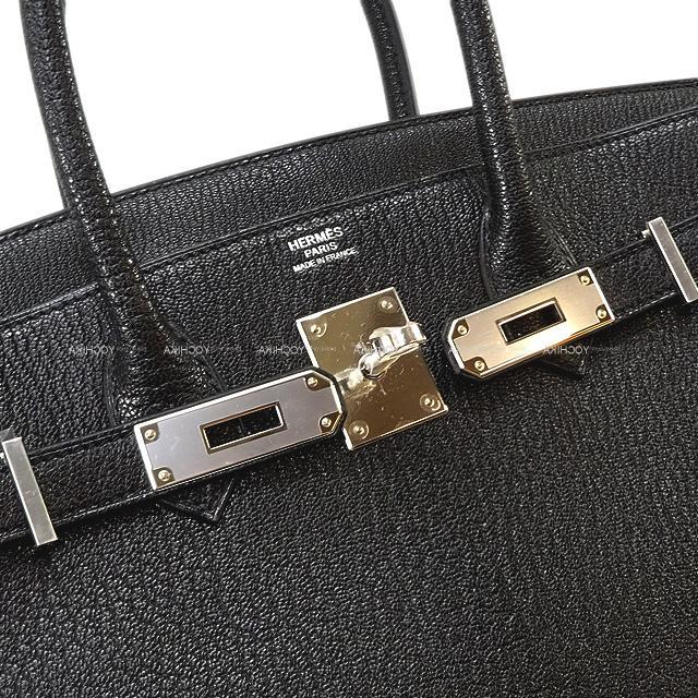 HERMES エルメス ハンドバッグ バーキン30 黒(ブラック) シェーブルコロマンデル シルバー金具 新品