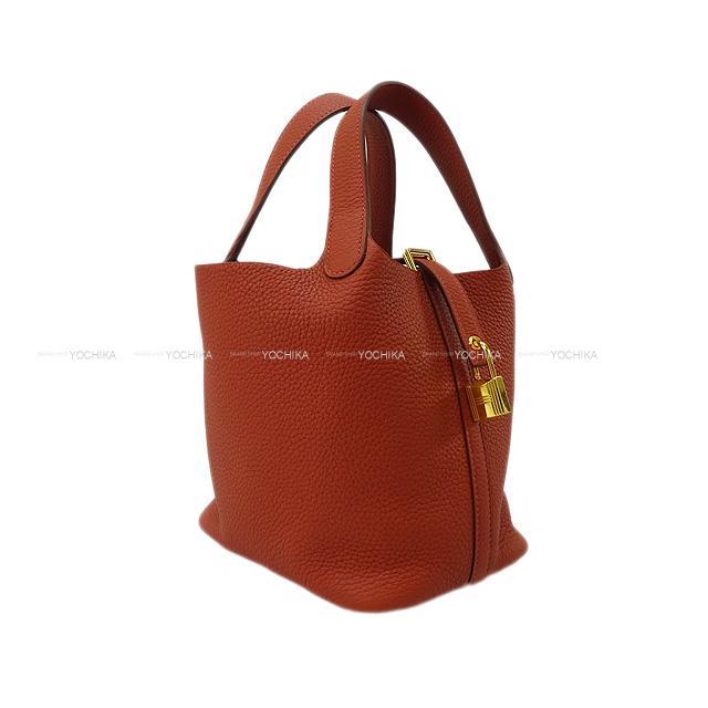 【チャイ / ゴールド金具】HERMES ピコタンロック 18 PM エルメス ピコタンロック18/PM チャイ トリヨンクレマンス