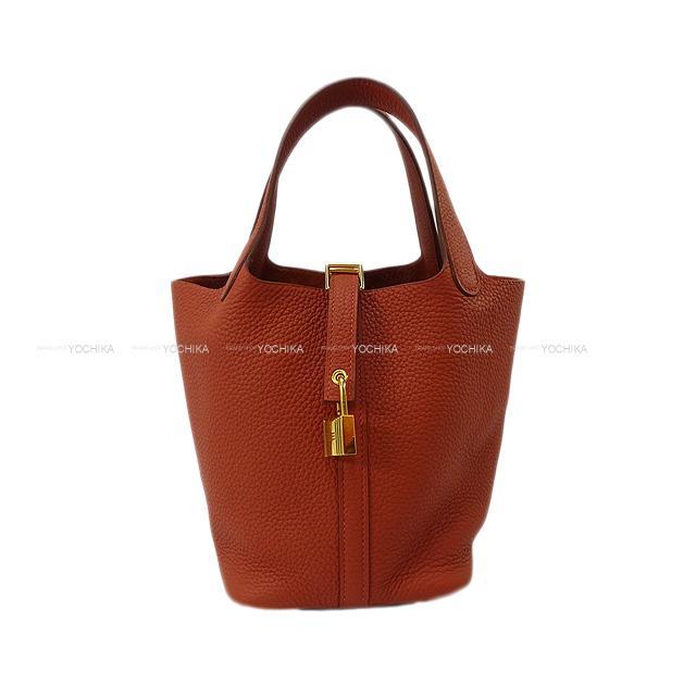 HERMES エルメス ハンドバッグ ピコタンロック 18 PM ブリック
