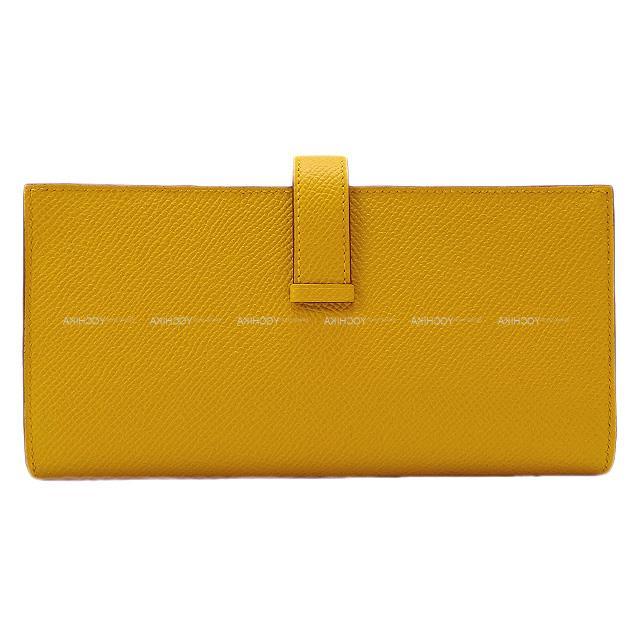 HERMES エルメス 長財布 ベアンスフレ ルージュドゥクール エプソン ゴールド金具 新品
